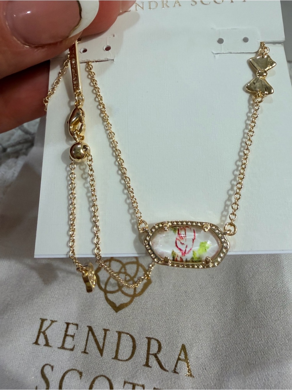 Kendra Scott x LoveShackFancy Gold Elisa Necklace | Blooming Heirloom + Dustie